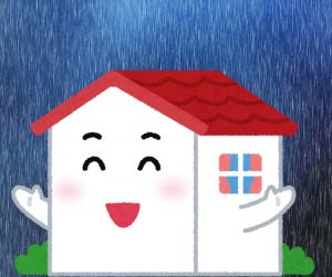 台風や大雨でも安心！ラムダは耐水性が高い